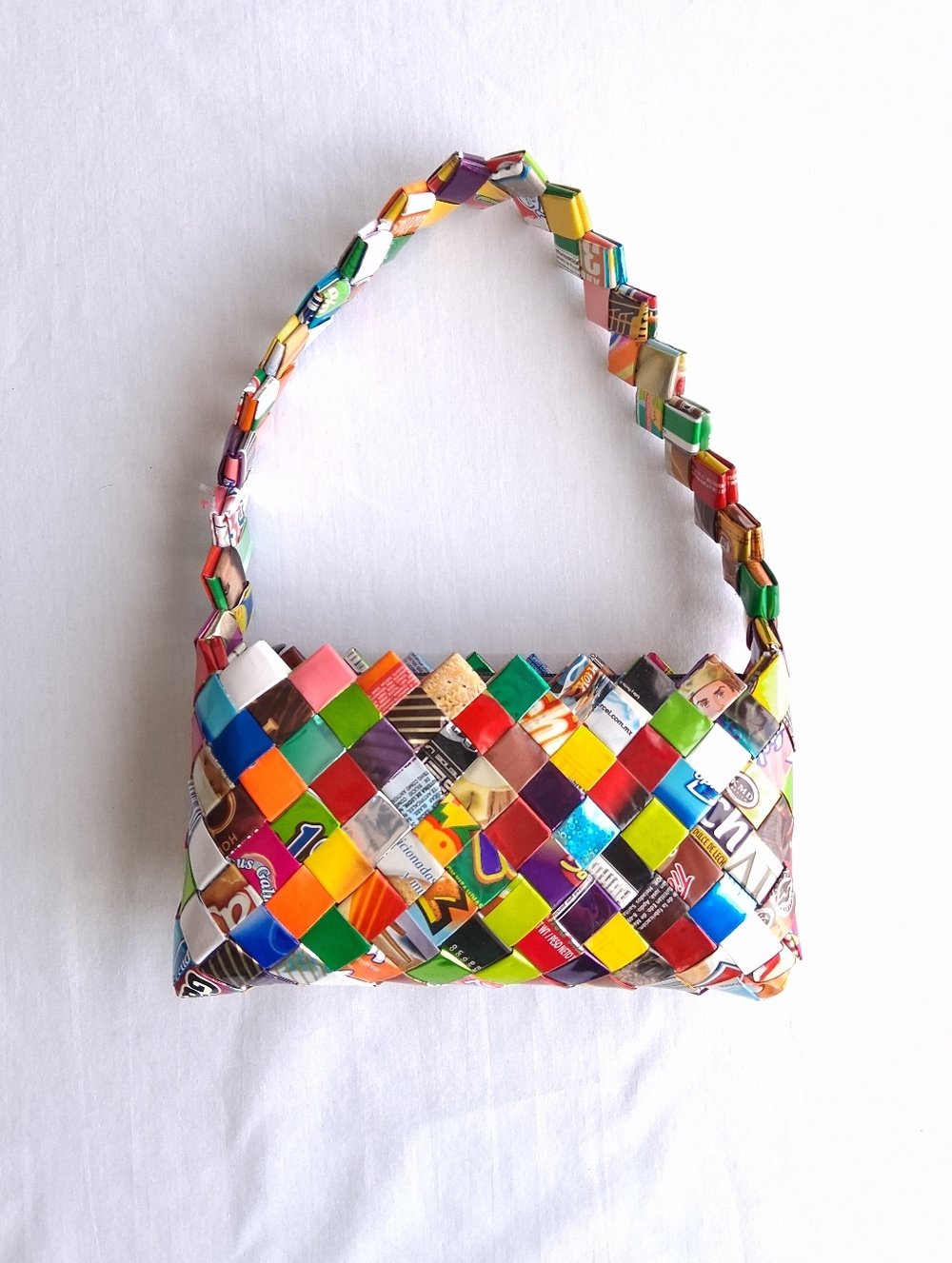 Candy Gum Wrapper Purse HandBag Upcycled